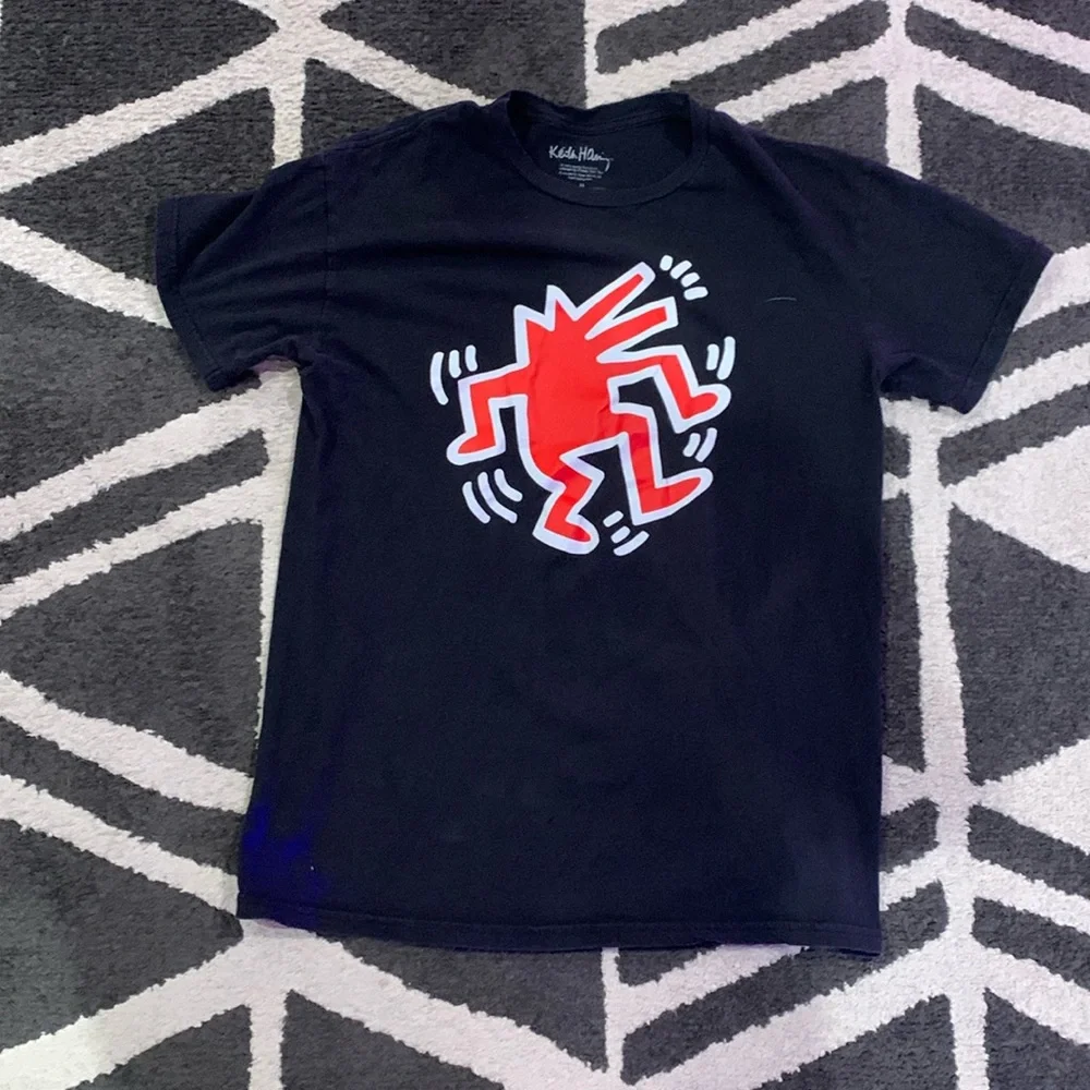 Keith haring, black, large logo on front, medium - Picture 1 of 3